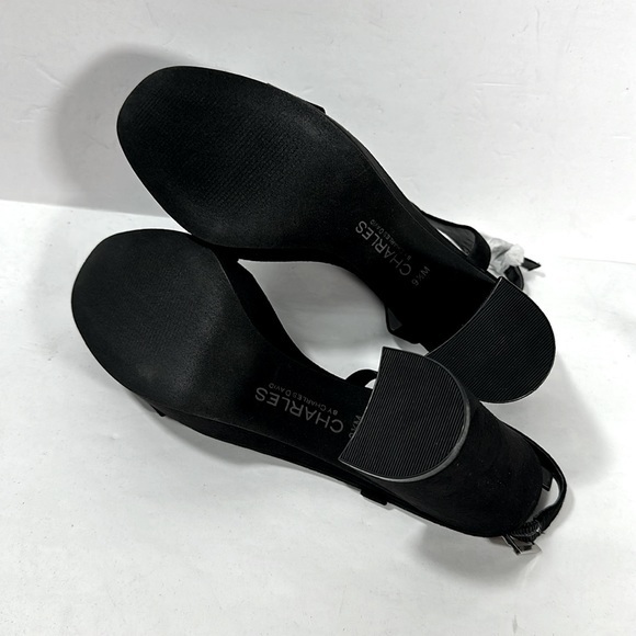 Charles By Charles David‎ Miller Women Open Toe Sandals black suede 9.5M (1647) - Picture 10 of 10